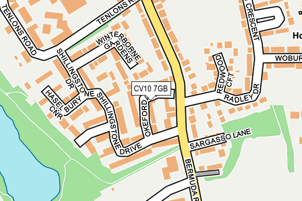 CV10 7GB map - OS OpenMap – Local (Ordnance Survey)