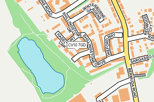 CV10 7GD map - OS OpenMap – Local (Ordnance Survey)