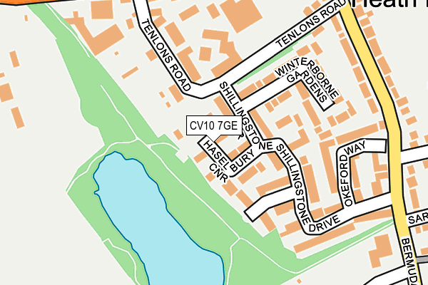 CV10 7GE map - OS OpenMap – Local (Ordnance Survey)