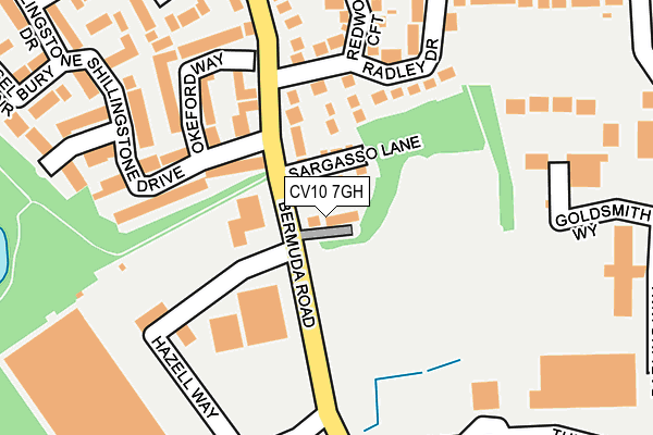 CV10 7GH map - OS OpenMap – Local (Ordnance Survey)