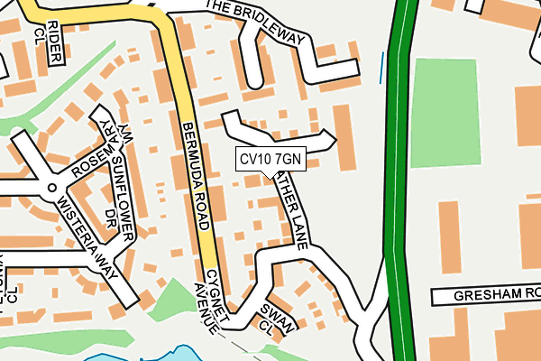 CV10 7GN map - OS OpenMap – Local (Ordnance Survey)