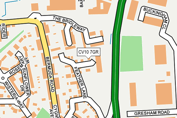 CV10 7GR map - OS OpenMap – Local (Ordnance Survey)