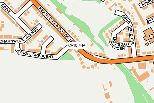 CV10 7HA map - OS OpenMap – Local (Ordnance Survey)