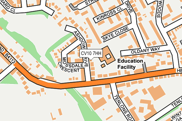 CV10 7HH map - OS OpenMap – Local (Ordnance Survey)