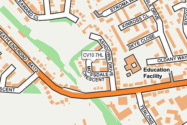 CV10 7HL map - OS OpenMap – Local (Ordnance Survey)