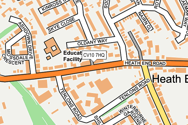 CV10 7HQ map - OS OpenMap – Local (Ordnance Survey)