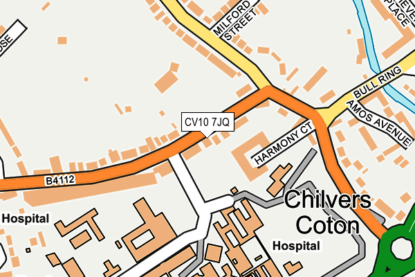 CV10 7JQ map - OS OpenMap – Local (Ordnance Survey)