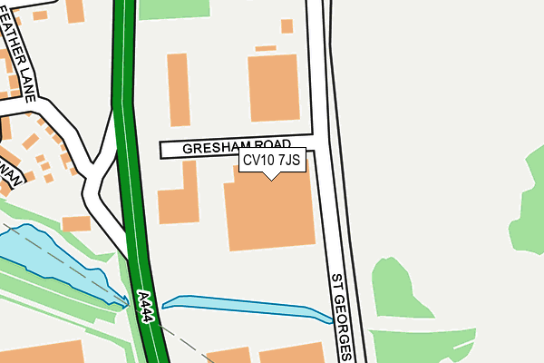 CV10 7JS map - OS OpenMap – Local (Ordnance Survey)