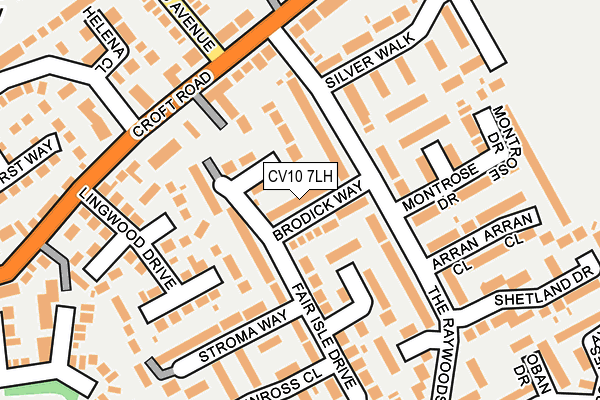 CV10 7LH map - OS OpenMap – Local (Ordnance Survey)