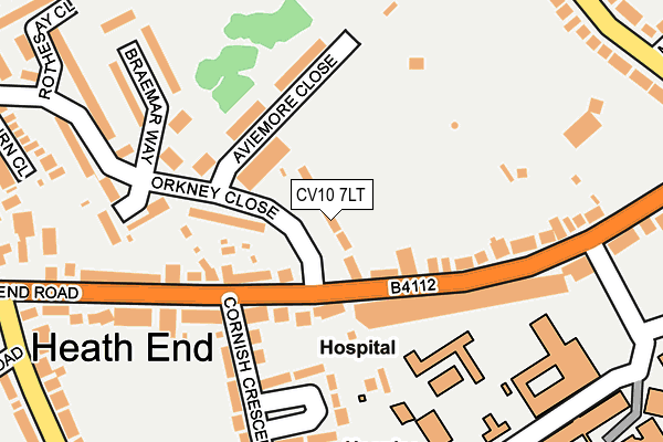 CV10 7LT map - OS OpenMap – Local (Ordnance Survey)