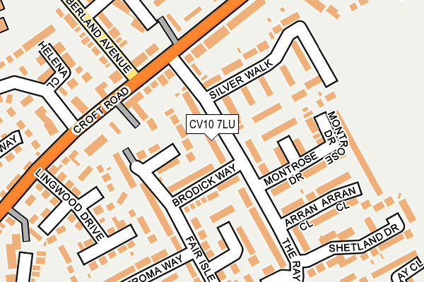 CV10 7LU map - OS OpenMap – Local (Ordnance Survey)