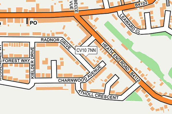 CV10 7NN map - OS OpenMap – Local (Ordnance Survey)