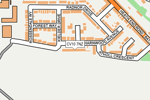 CV10 7NZ map - OS OpenMap – Local (Ordnance Survey)