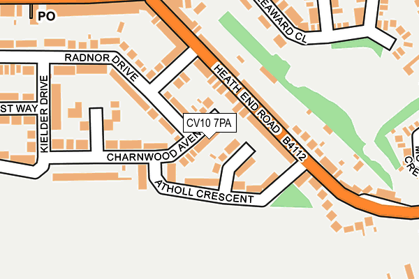 CV10 7PA map - OS OpenMap – Local (Ordnance Survey)