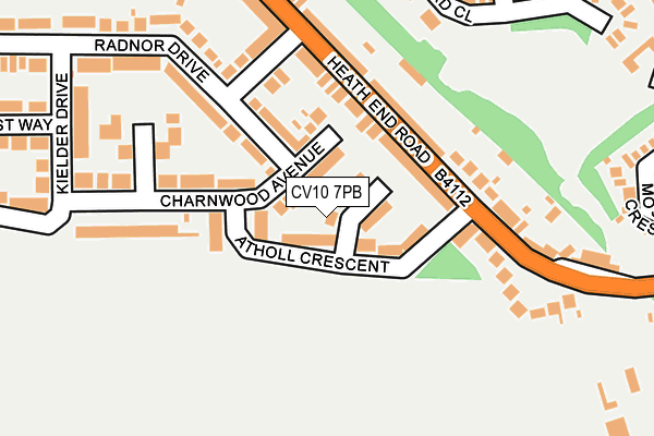 CV10 7PB map - OS OpenMap – Local (Ordnance Survey)