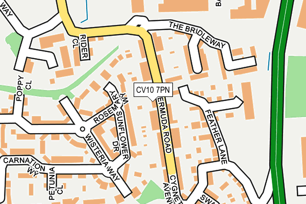 CV10 7PN map - OS OpenMap – Local (Ordnance Survey)