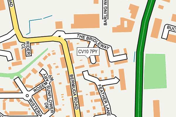 CV10 7PY map - OS OpenMap – Local (Ordnance Survey)