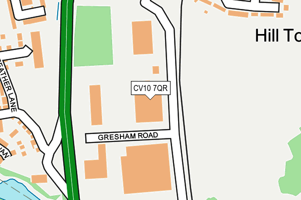 CV10 7QR map - OS OpenMap – Local (Ordnance Survey)