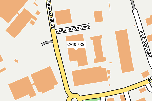 CV10 7RG map - OS OpenMap – Local (Ordnance Survey)