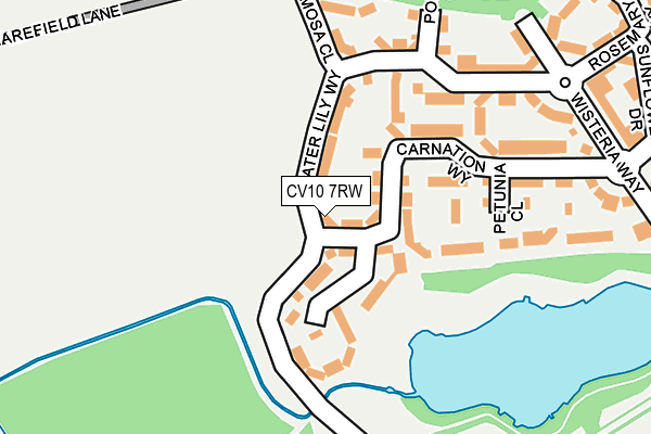CV10 7RW map - OS OpenMap – Local (Ordnance Survey)