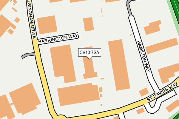 CV10 7SA map - OS OpenMap – Local (Ordnance Survey)