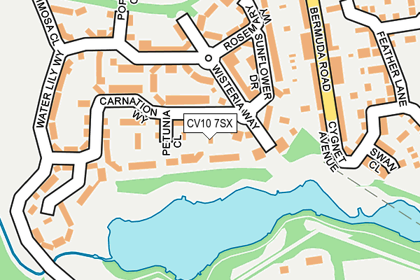 CV10 7SX map - OS OpenMap – Local (Ordnance Survey)