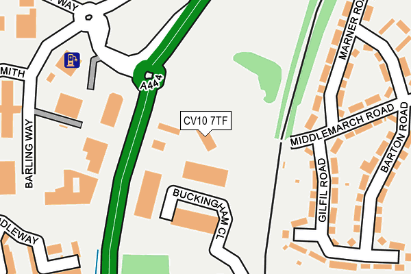 CV10 7TF map - OS OpenMap – Local (Ordnance Survey)