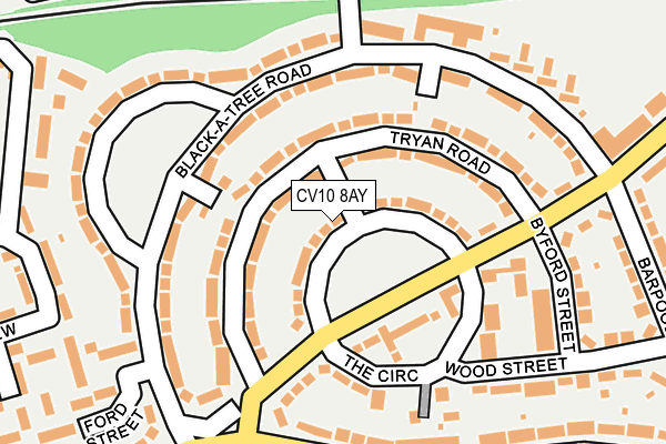 CV10 8AY map - OS OpenMap – Local (Ordnance Survey)