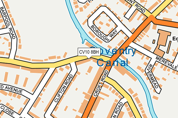CV10 8BH map - OS OpenMap – Local (Ordnance Survey)