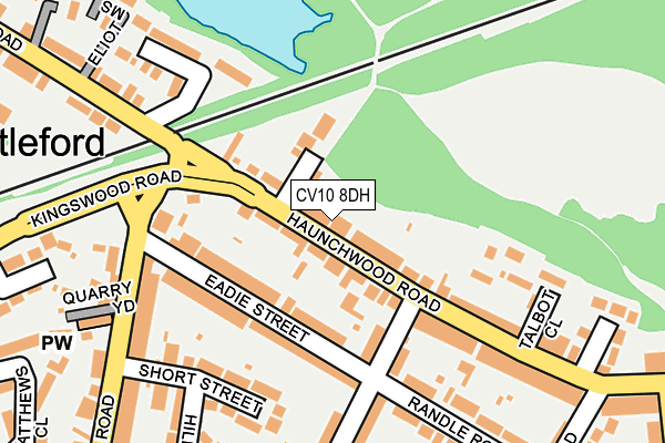 CV10 8DH map - OS OpenMap – Local (Ordnance Survey)