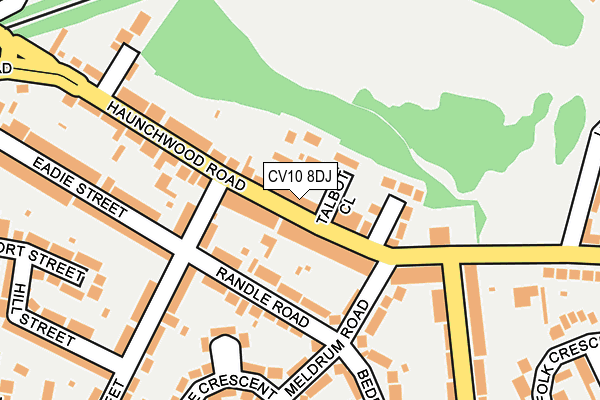 CV10 8DJ map - OS OpenMap – Local (Ordnance Survey)