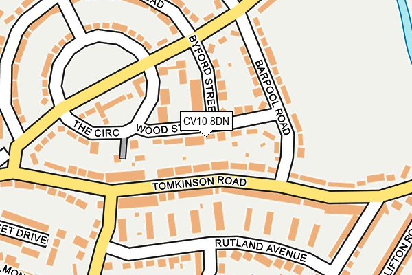 CV10 8DN map - OS OpenMap – Local (Ordnance Survey)