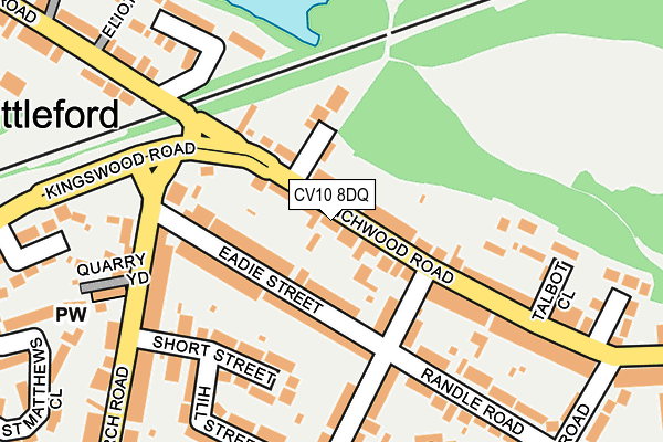 CV10 8DQ map - OS OpenMap – Local (Ordnance Survey)
