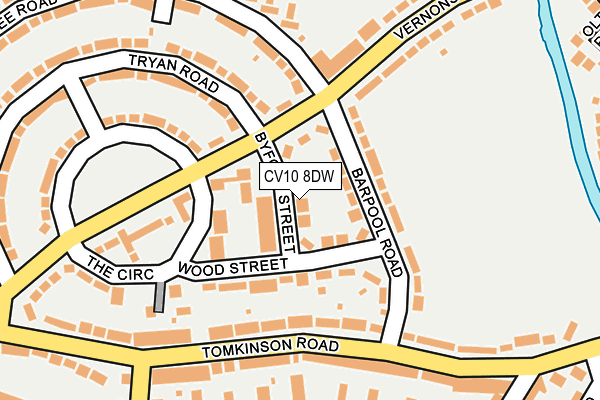 CV10 8DW map - OS OpenMap – Local (Ordnance Survey)