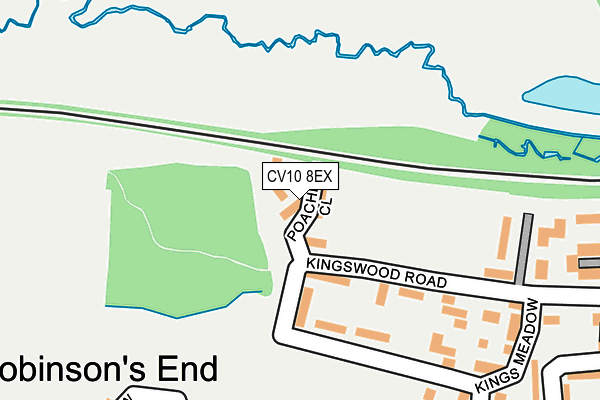 CV10 8EX map - OS OpenMap – Local (Ordnance Survey)