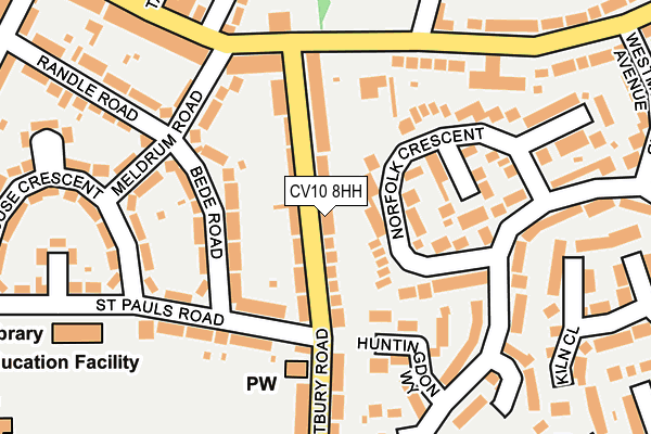 CV10 8HH map - OS OpenMap – Local (Ordnance Survey)