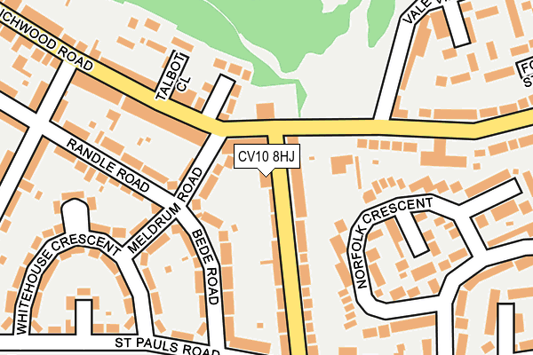 CV10 8HJ map - OS OpenMap – Local (Ordnance Survey)