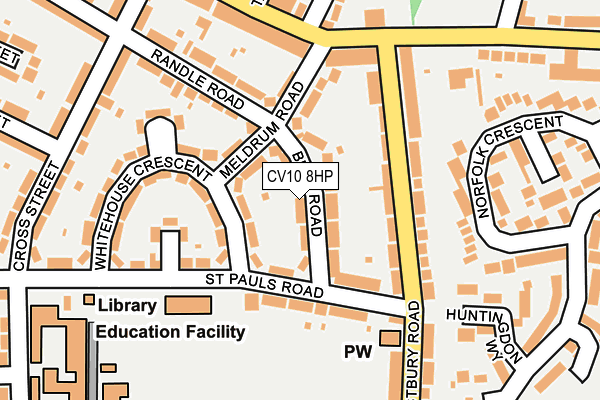 CV10 8HP map - OS OpenMap – Local (Ordnance Survey)