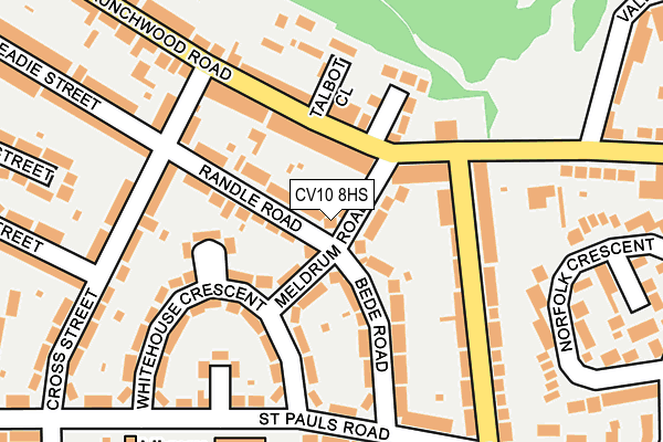 CV10 8HS map - OS OpenMap – Local (Ordnance Survey)