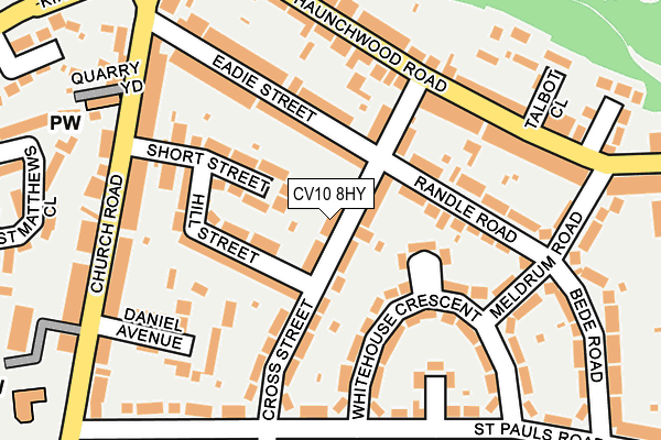 CV10 8HY map - OS OpenMap – Local (Ordnance Survey)