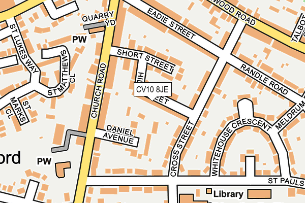 CV10 8JE map - OS OpenMap – Local (Ordnance Survey)