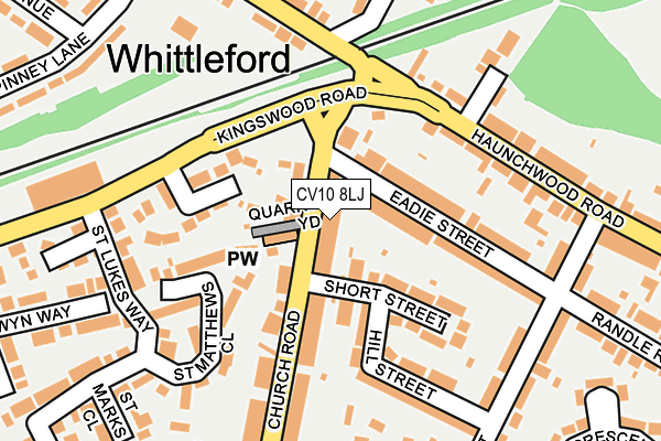 CV10 8LJ map - OS OpenMap – Local (Ordnance Survey)