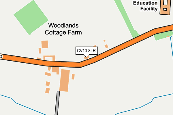 CV10 8LR map - OS OpenMap – Local (Ordnance Survey)