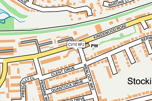 CV10 8PJ map - OS OpenMap – Local (Ordnance Survey)