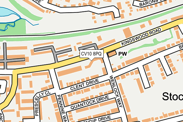 CV10 8PQ map - OS OpenMap – Local (Ordnance Survey)