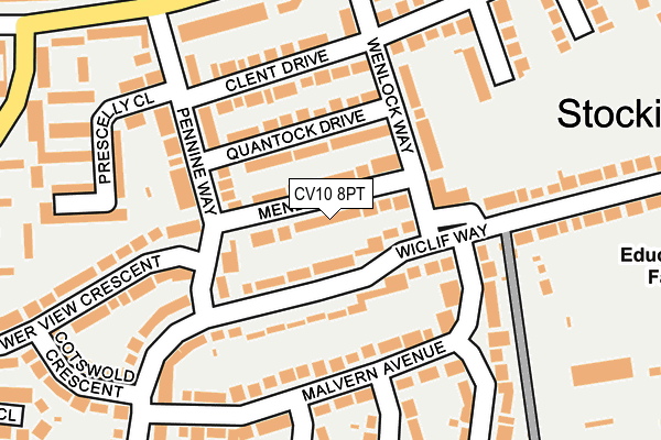 CV10 8PT map - OS OpenMap – Local (Ordnance Survey)