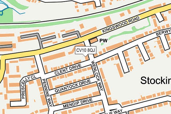 CV10 8QJ map - OS OpenMap – Local (Ordnance Survey)