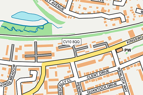 CV10 8QQ map - OS OpenMap – Local (Ordnance Survey)