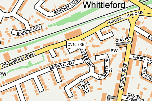 CV10 8RB map - OS OpenMap – Local (Ordnance Survey)