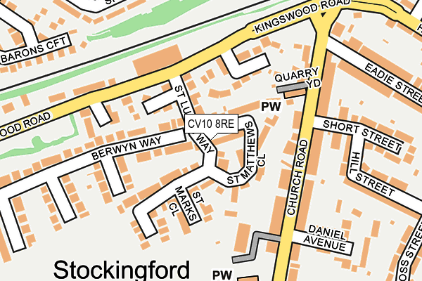 CV10 8RE map - OS OpenMap – Local (Ordnance Survey)